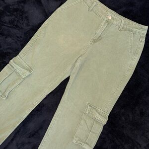 Olive Green Casual Pants - SHEIN